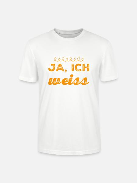 ja, ich weiß - Stanley/Stella Unisex Bio-T-Shirt CRAFTER - Weiß