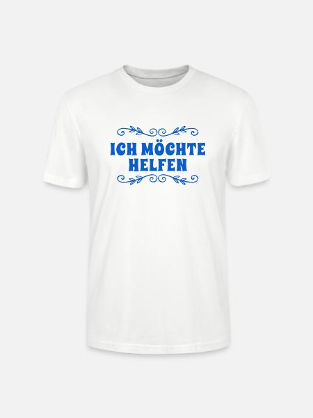 ich will dir helfen - Stanley/Stella Unisex Bio-T-Shirt CRAFTER - Weiß