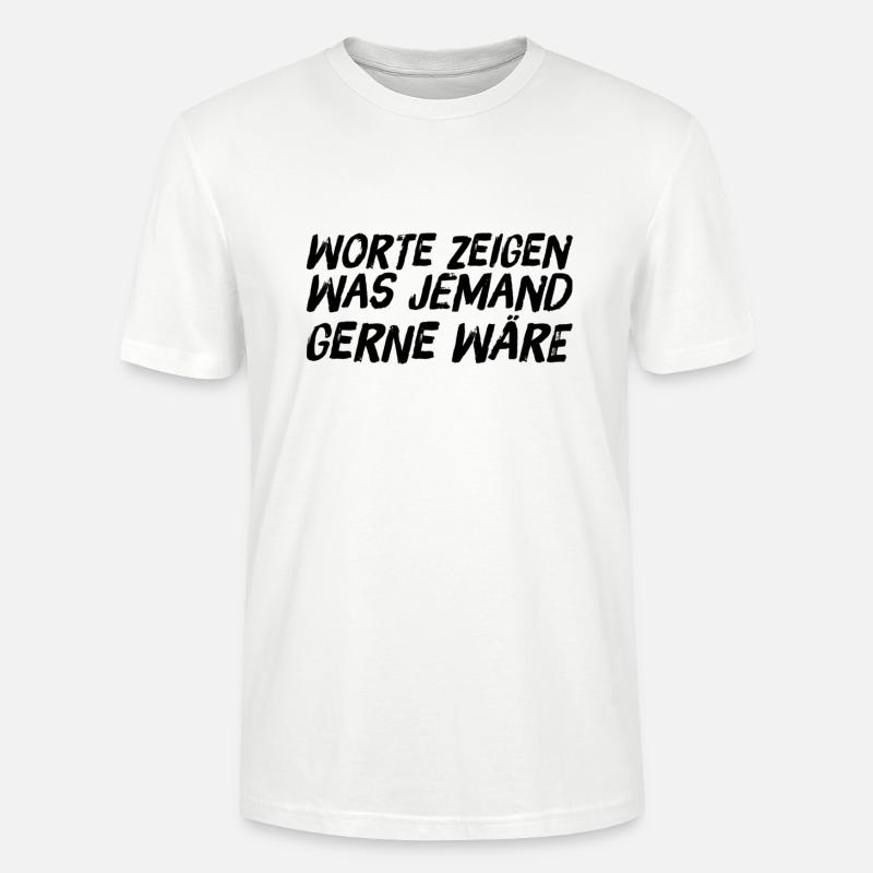 der Wert der Worte - Stanley/Stella Unisex Bio-T-Shirt CRAFTER - Weiß