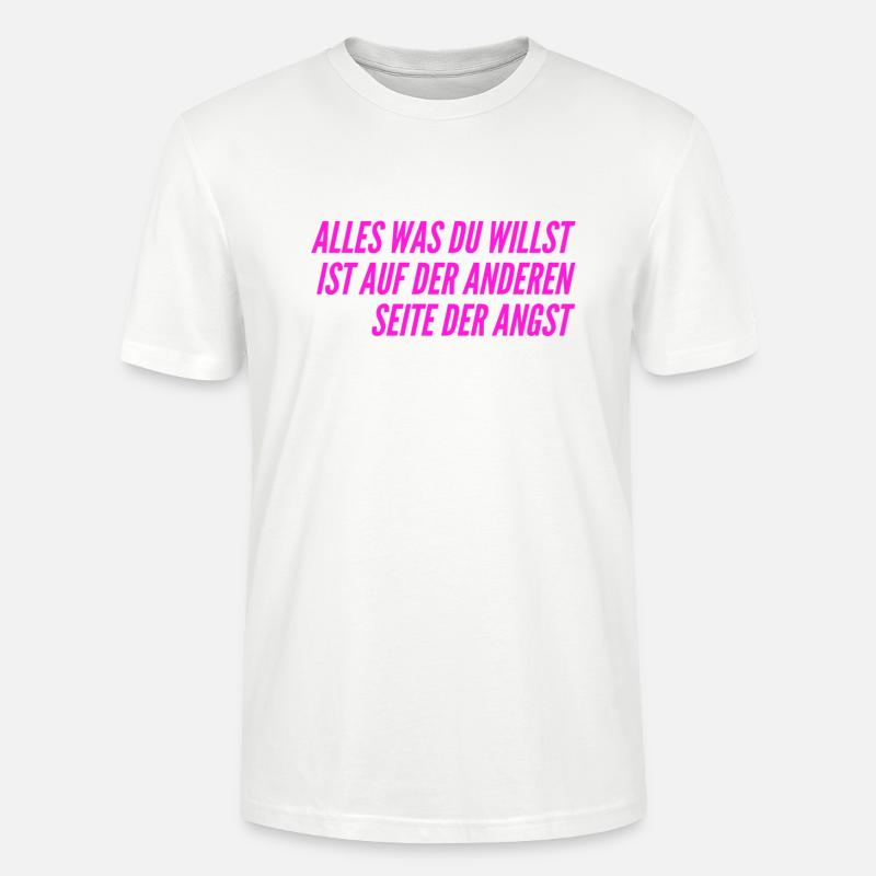 gehe durch die Angst - Stanley/Stella Unisex Bio-T-Shirt CRAFTER - Weiß
