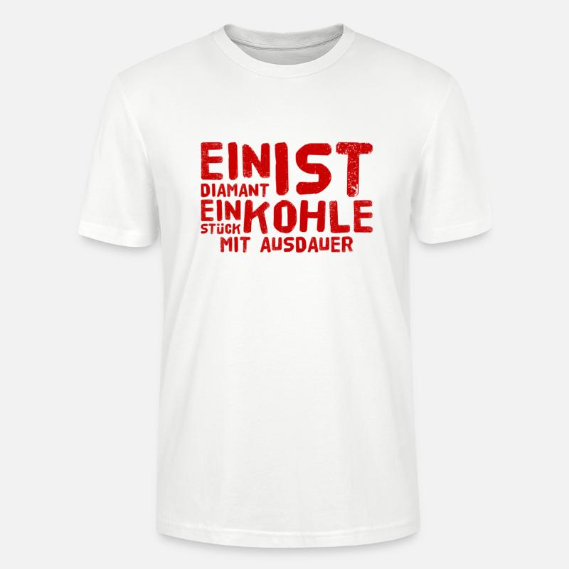 ausdauernde Kohle - Stanley/Stella Unisex Bio-T-Shirt CRAFTER - Weiß