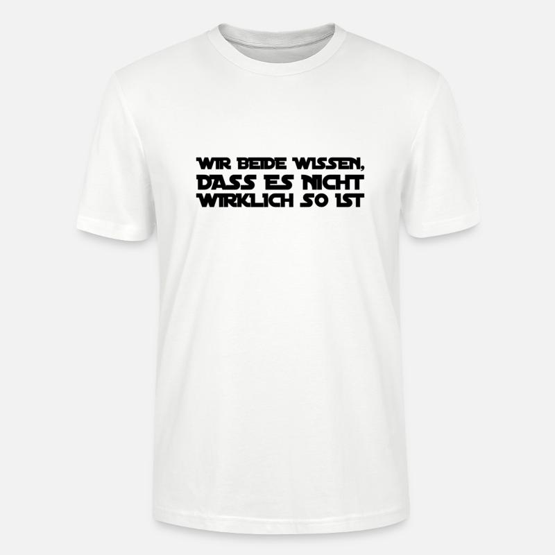 wir beide sehen es - Stanley/Stella Unisex Bio-T-Shirt CRAFTER - Weiß