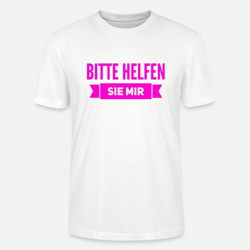 ich brauche Hilfe - Stanley/Stella Unisex Bio-T-Shirt CRAFTER - Weiß