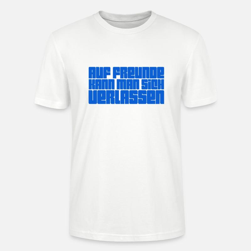 Freunde sind super - Stanley/Stella Unisex Bio-T-Shirt CRAFTER - Weiß