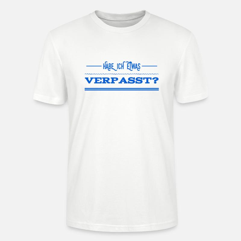 ich bin zu spät - Stanley/Stella Unisex Bio-T-Shirt CRAFTER - Weiß