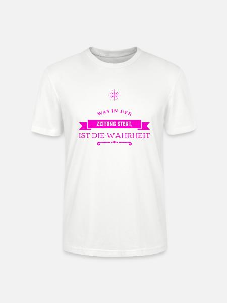 ich mag Zeitungen - Stanley/Stella Unisex Bio-T-Shirt CRAFTER - Weiß