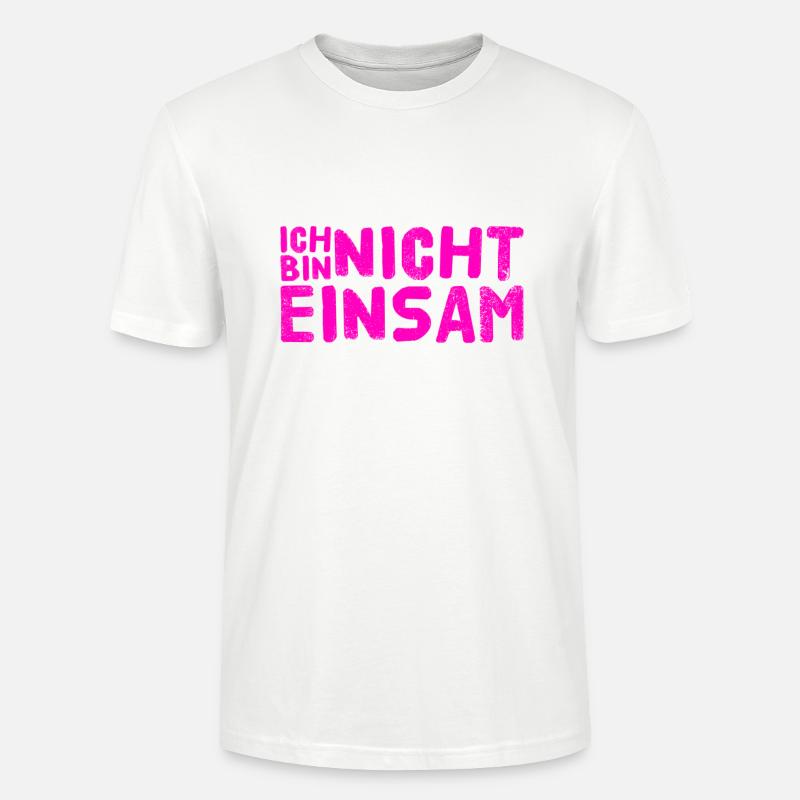 nie wieder einsam - Stanley/Stella Unisex Bio-T-Shirt CRAFTER - Weiß