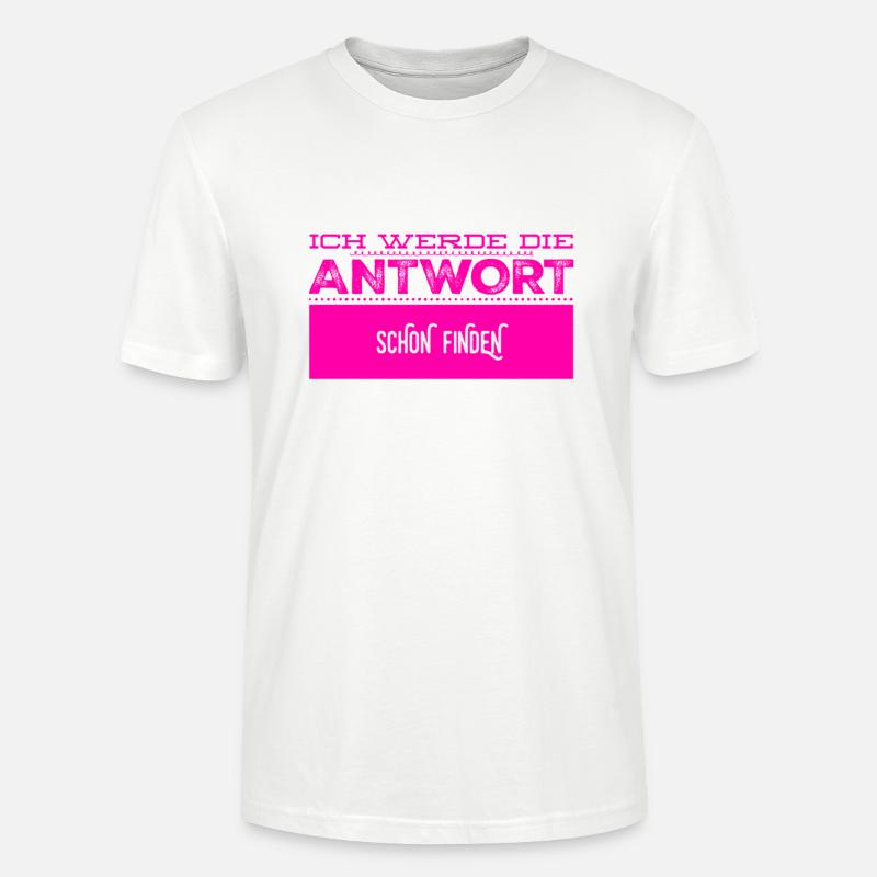 das Finden einer Antwort - Stanley/Stella Unisex Bio-T-Shirt CRAFTER - Weiß