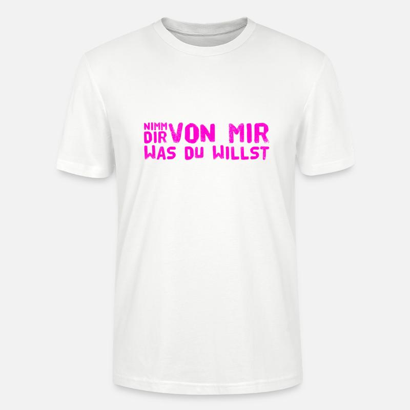 nimm dir was du willst - Stanley/Stella Unisex Bio-T-Shirt CRAFTER - Weiß