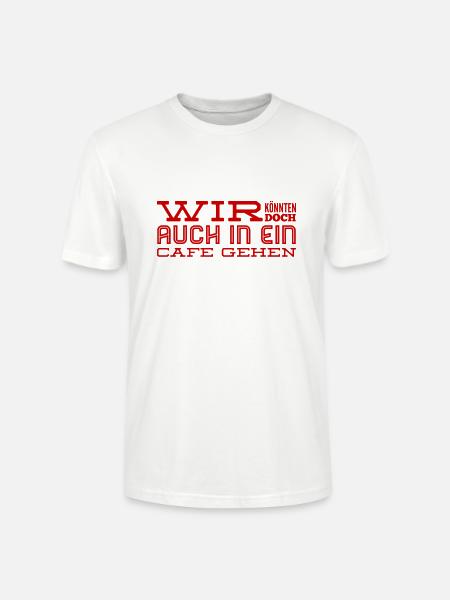 Ab in ein Cafe - Stanley/Stella Unisex Bio-T-Shirt CRAFTER - Weiß