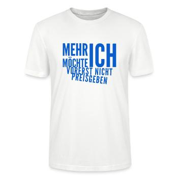 der Rest bleibt geheim - Stanley/Stella Unisex Bio-T-Shirt CRAFTER - Weiß - Vorne - Alina (178cm) & Michal (187cm)