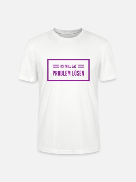 ich will Probleme lösen - Stanley/Stella Unisex Bio-T-Shirt CRAFTER - Weiß