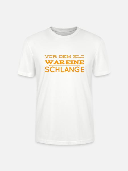 ich musste anstehen - Stanley/Stella Unisex Bio-T-Shirt CRAFTER - Weiß