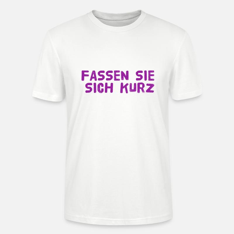 ich mag es kurz - Stanley/Stella Unisex Bio-T-Shirt CRAFTER - Weiß