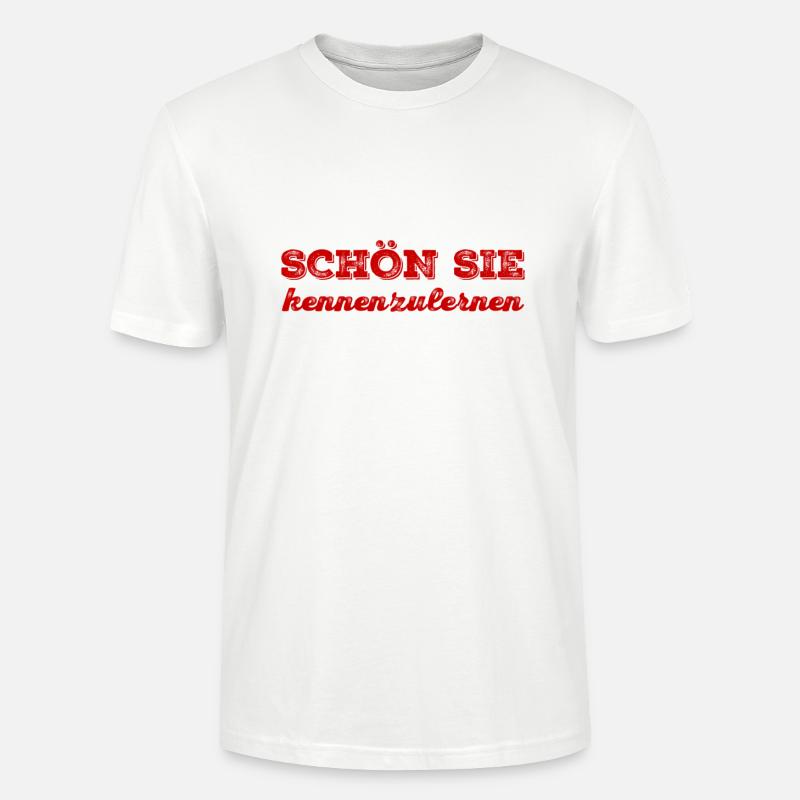 ich freue mich sie kennenzulernen - Stanley/Stella Unisex Bio-T-Shirt CRAFTER - Weiß