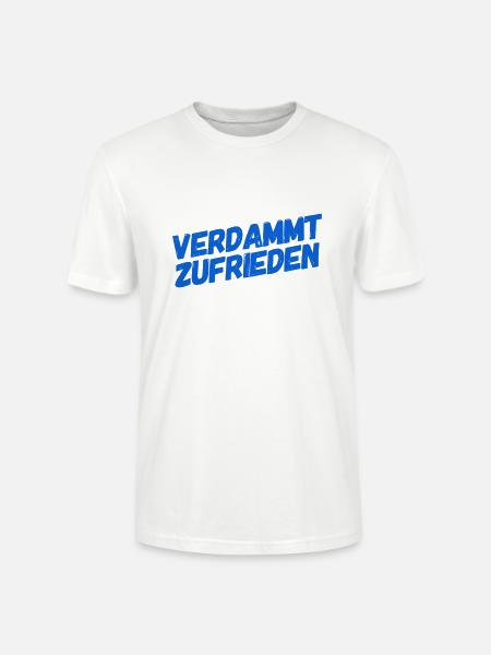 ich bin zufrieden - Stanley/Stella Unisex Bio-T-Shirt CRAFTER - Weiß