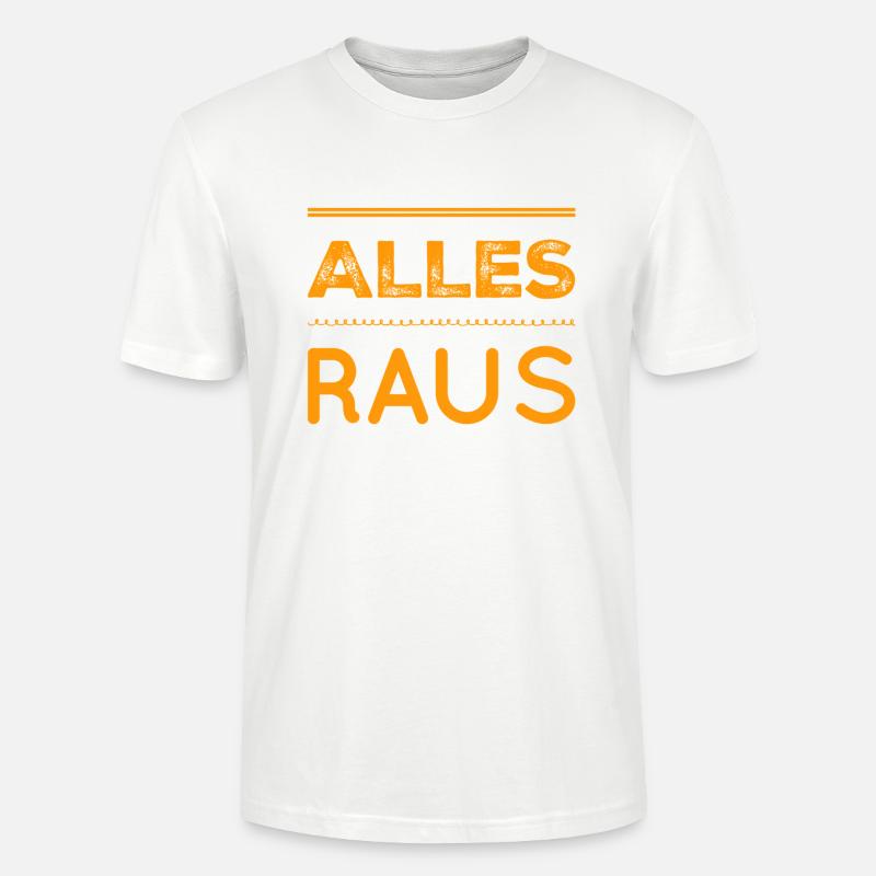 raus mit euch - Stanley/Stella Unisex Bio-T-Shirt CRAFTER - Weiß