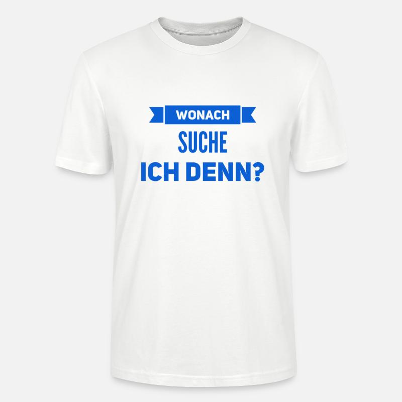 wonach suche ich denn? - Stanley/Stella Unisex Bio-T-Shirt CRAFTER - Weiß