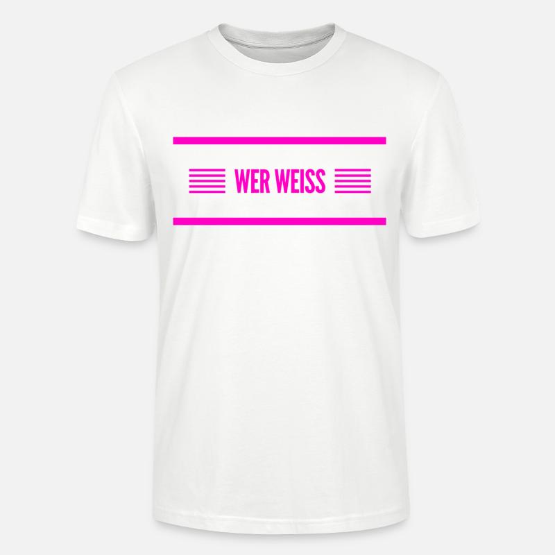 ich bin ahnungslos - Stanley/Stella Unisex Bio-T-Shirt CRAFTER - Weiß