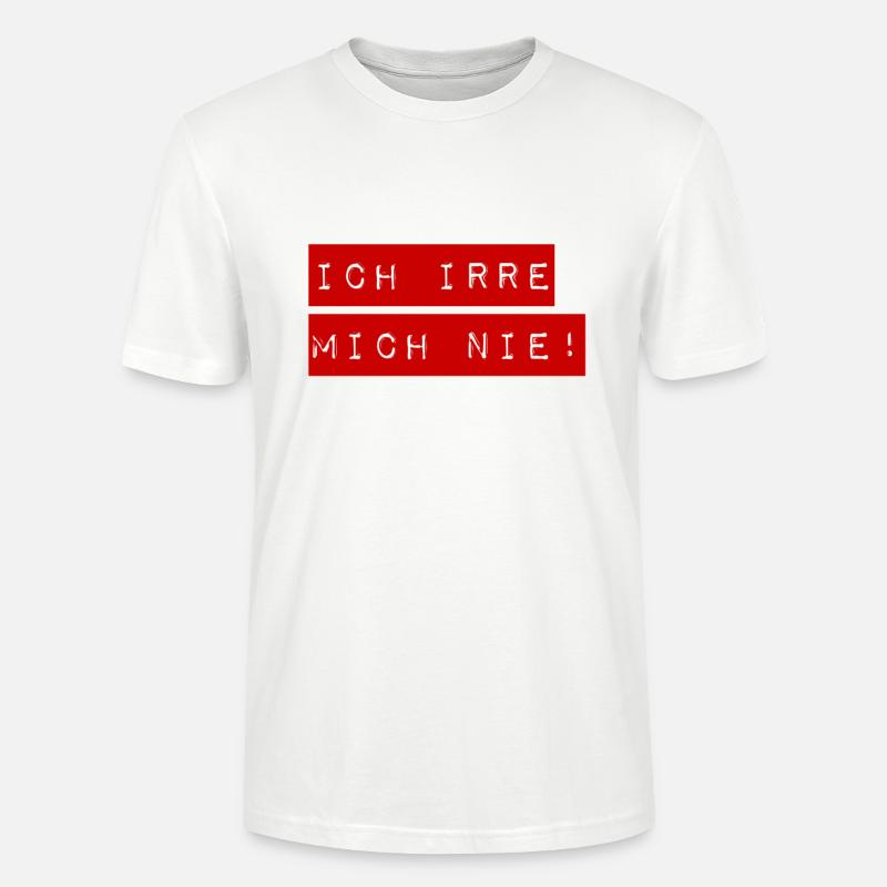 ich mache keine Fehler - Stanley/Stella Unisex Bio-T-Shirt CRAFTER - Weiß