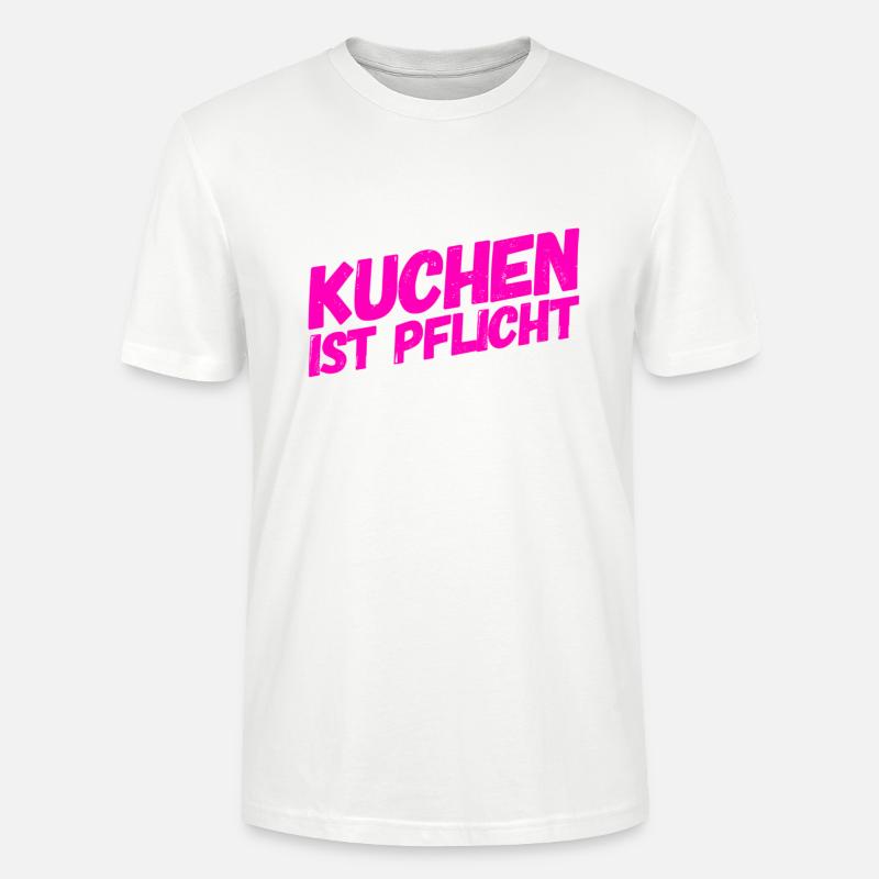 Kuchen muss sein - Stanley/Stella Unisex Bio-T-Shirt CRAFTER - Weiß