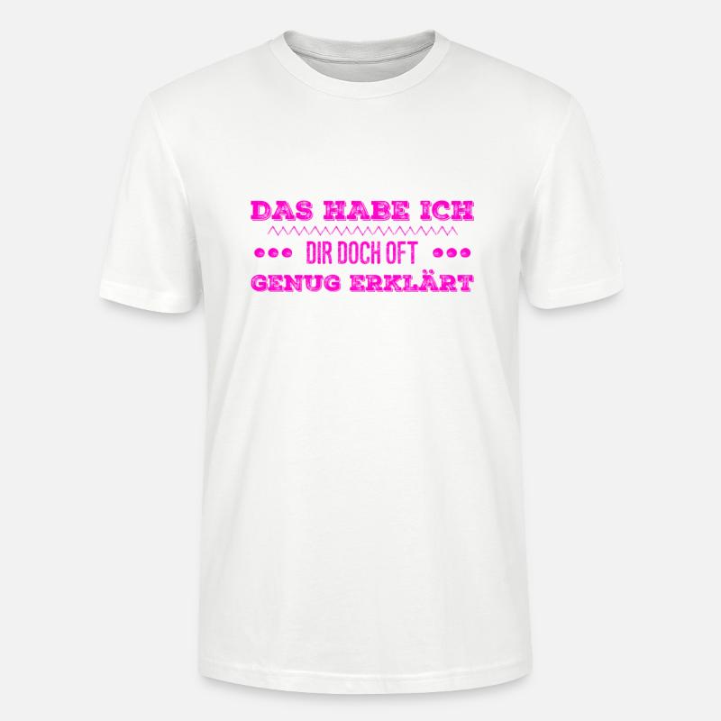 erklärungsmüde - Stanley/Stella Unisex Bio-T-Shirt CRAFTER - Weiß