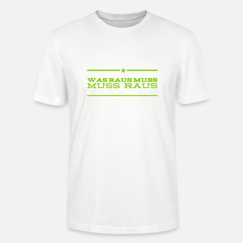 es will jetzt raus - Stanley/Stella Unisex Bio-T-Shirt CRAFTER - Weiß