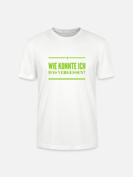 ich bin vergesslich - Stanley/Stella Unisex Bio-T-Shirt CRAFTER - Weiß