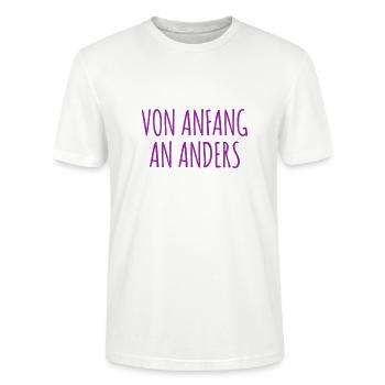 ich bin besonders - Stanley/Stella Unisex Bio-T-Shirt CRAFTER - Weiß - Vorne - Alina (178cm) & Michal (187cm)