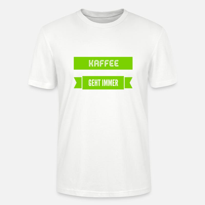 Kaffee ist spitze - Stanley/Stella Unisex Bio-T-Shirt CRAFTER - Weiß