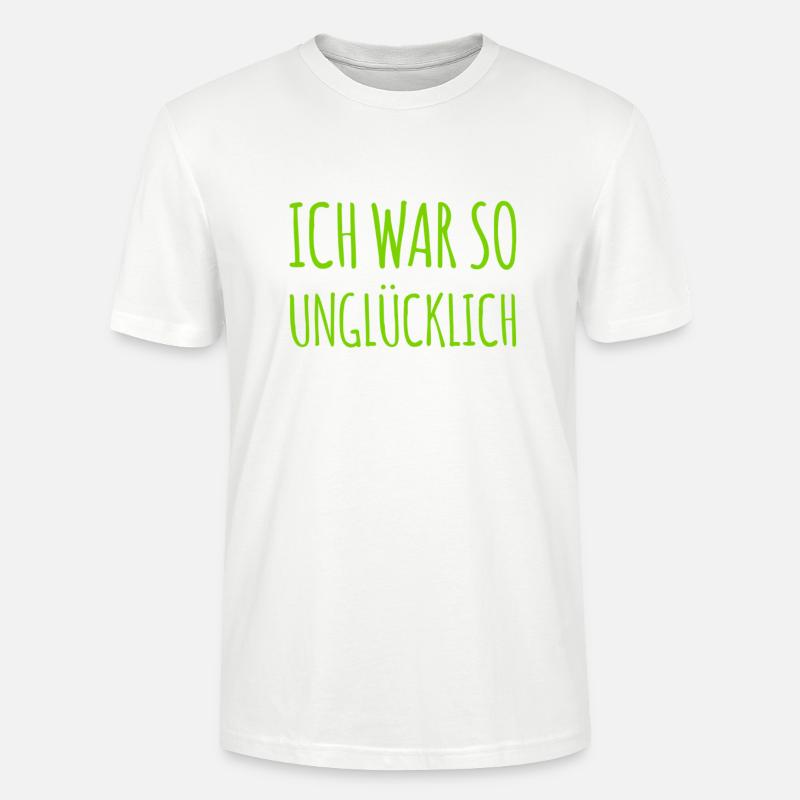 heute bin ich glückich - Stanley/Stella Unisex Bio-T-Shirt CRAFTER - Weiß