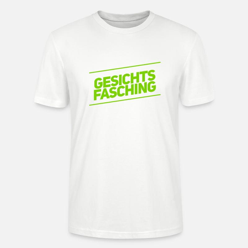 ich feiere Gesichtsfasching - Stanley/Stella Unisex Bio-T-Shirt CRAFTER - Weiß