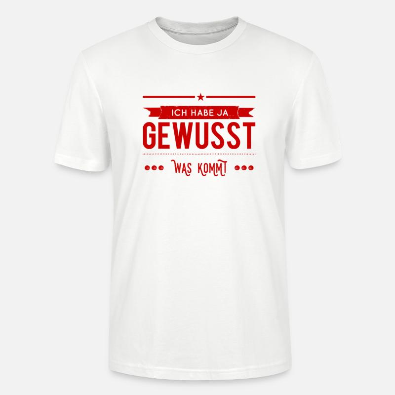 mir war das klar - Stanley/Stella Unisex Bio-T-Shirt CRAFTER - Weiß