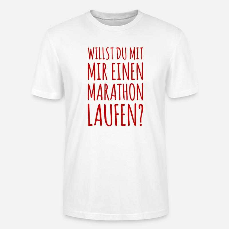 einen Marathon laufen - Stanley/Stella Unisex Bio-T-Shirt CRAFTER - Weiß