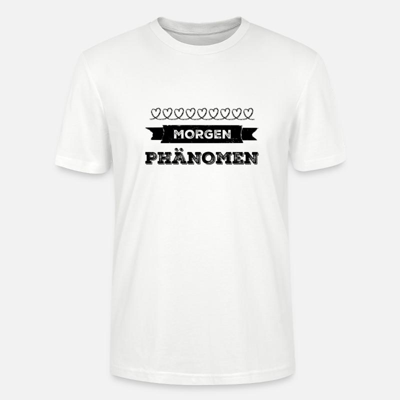 ich bin ein Morgenphänomen - Stanley/Stella Unisex Bio-T-Shirt CRAFTER - Weiß