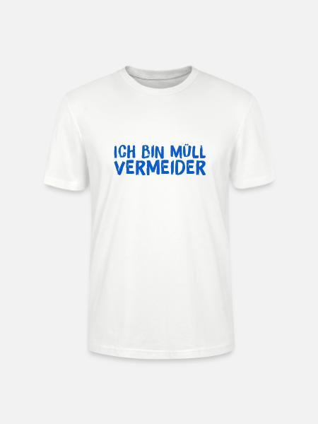 ich vermeide Müll - Stanley/Stella Unisex Bio-T-Shirt CRAFTER - Weiß