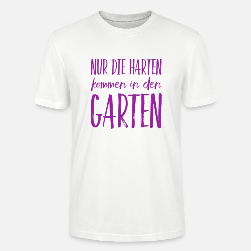 ich möchte in den Garten - Stanley/Stella Unisex Bio-T-Shirt CRAFTER - Weiß