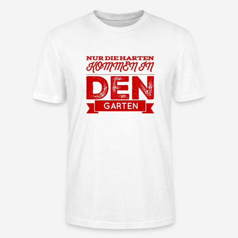 wer will in den Garten? - Stanley/Stella Unisex Bio-T-Shirt CRAFTER - Weiß