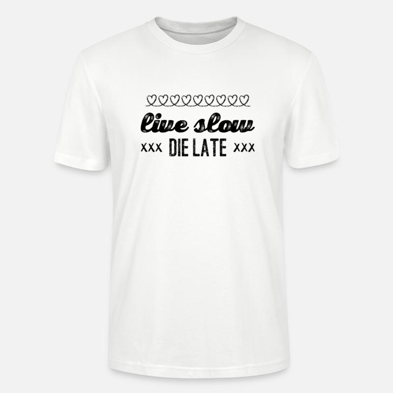 live slow - Stanley/Stella Unisex Bio-T-Shirt CRAFTER - Weiß