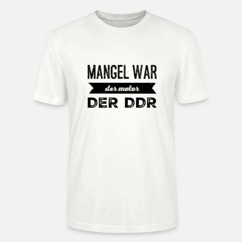 Mangel war der Motor - Stanley/Stella Unisex Bio-T-Shirt CRAFTER - Weiß