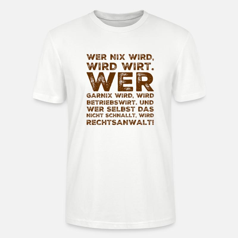 wer garnix wird - Stanley/Stella Unisex Bio-T-Shirt CRAFTER - Weiß
