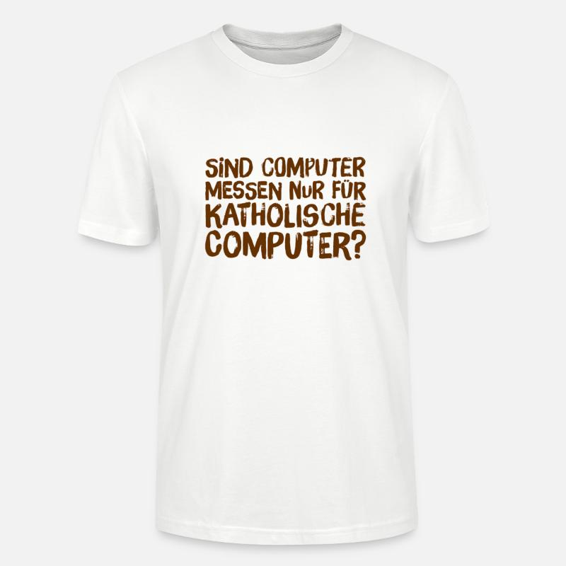 katholische Computer - Stanley/Stella Unisex Bio-T-Shirt CRAFTER - Weiß