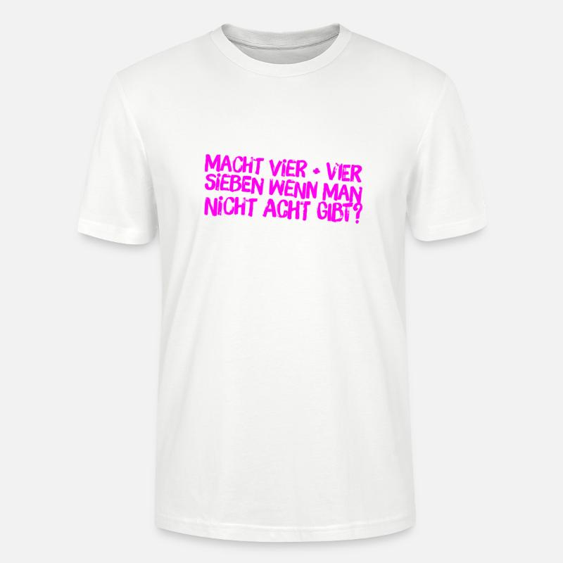 Vier plus Vier - Stanley/Stella Unisex Bio-T-Shirt CRAFTER - Weiß