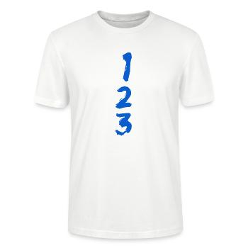 First, second and third - Stanley/Stella CRAFTER Unisex Organic T-Shirt - white - Front - Alina (178cm) & Michal (187cm)