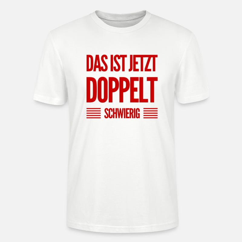 double difficulty - Stanley/Stella CRAFTER Unisex Organic T-Shirt - white