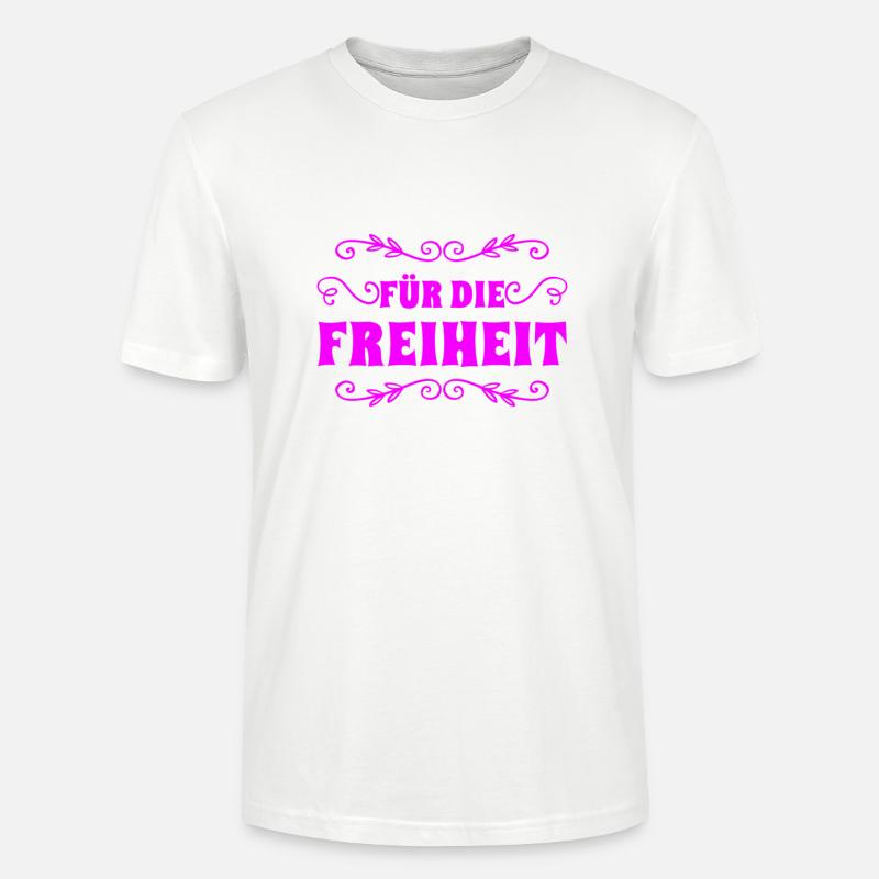 Freiheit - Stanley/Stella Unisex Bio-T-Shirt CRAFTER - Weiß