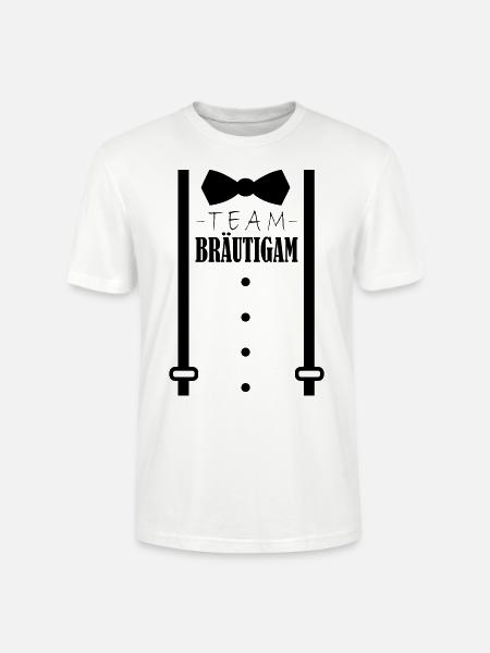 Junggesellenabschied Polterabend Team Bräutigam - Stanley/Stella Unisex Bio-T-Shirt CRAFTER - Weiß