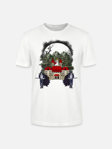 Schloss Mittelalter Fantasy Märchen Märchenfigur - Stanley/Stella Unisex Bio-T-Shirt CRAFTER - Weiß