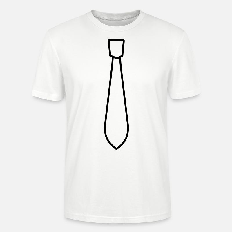Cravate - T-shirt bio CRAFTER Stanley Stella Unisexe - blanc