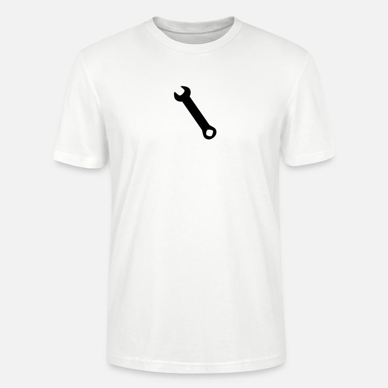 Schraubenschlüssel Silhoue - Stanley/Stella Unisex Bio-T-Shirt CRAFTER - Weiß